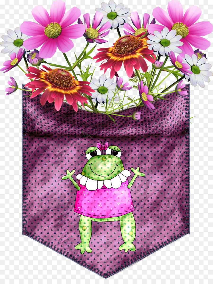 Frosch und Kröte Frosch und Kröte Kunst Lila - lila Blume