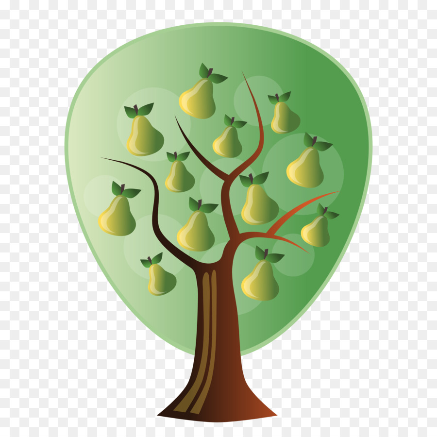 Birne Obst clipart - Baum Vektor