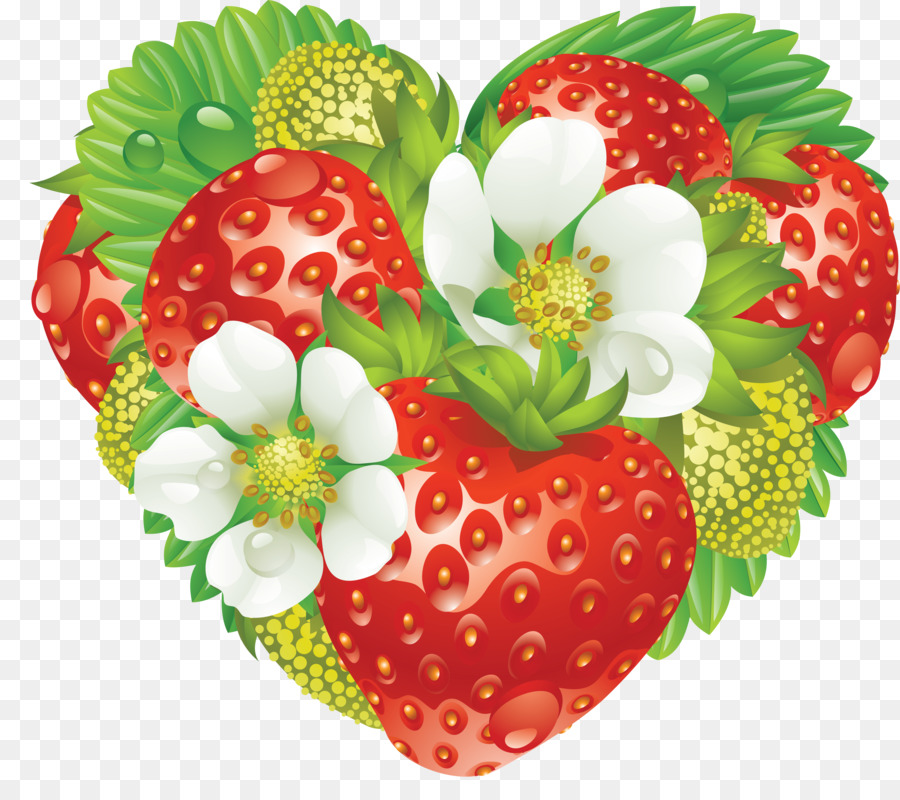 Strawberry Shortcake-Liebe-Herzen - Erdbeere