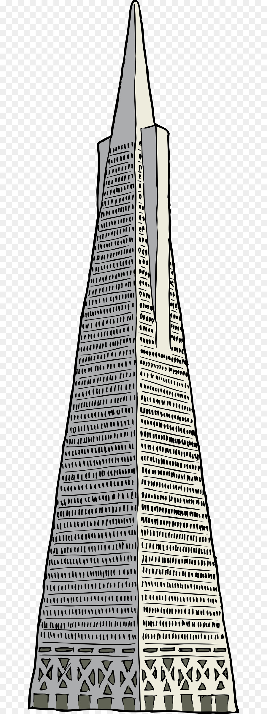 Transamerica Pyramid Coit Tower Building Clip art - grattacielo