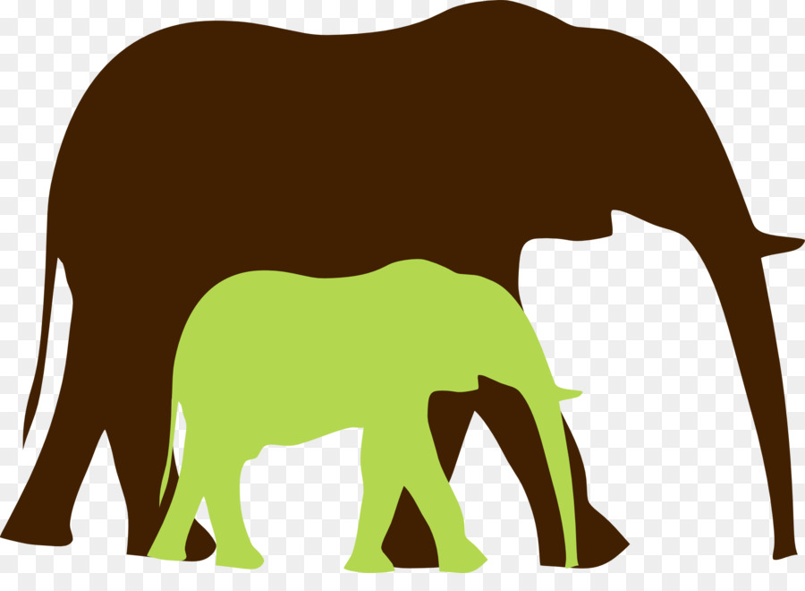 Con tê giác con voi châu Á châu Phi voi Clip nghệ thuật - con voi