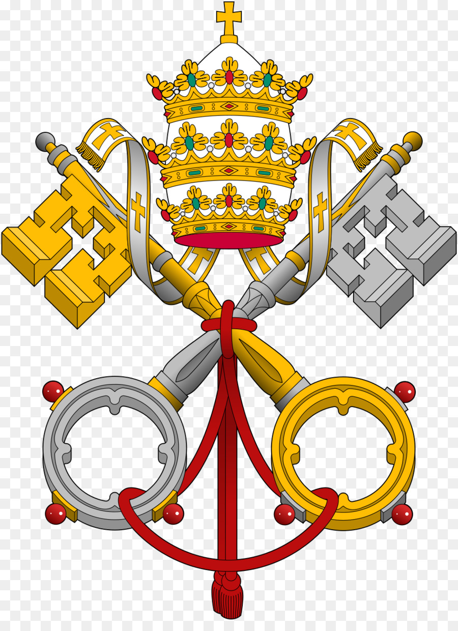 Wappen des Heiligen Stuhls und der Vatikanstadt apostolischen Palast und Papst Päpstlichen Ornat und Insignien - Papst Franziskus