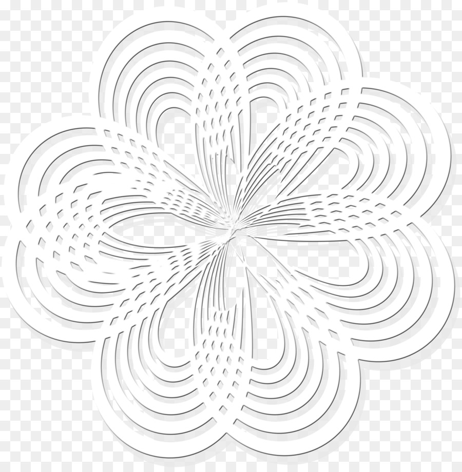 Monochrom-Fotografie Blütenblatt Muster - Rosette