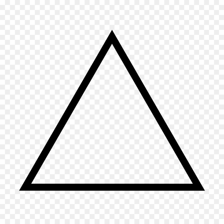 Alchemistische symbol Feuer Klassische element der Alchemie - Dreieck