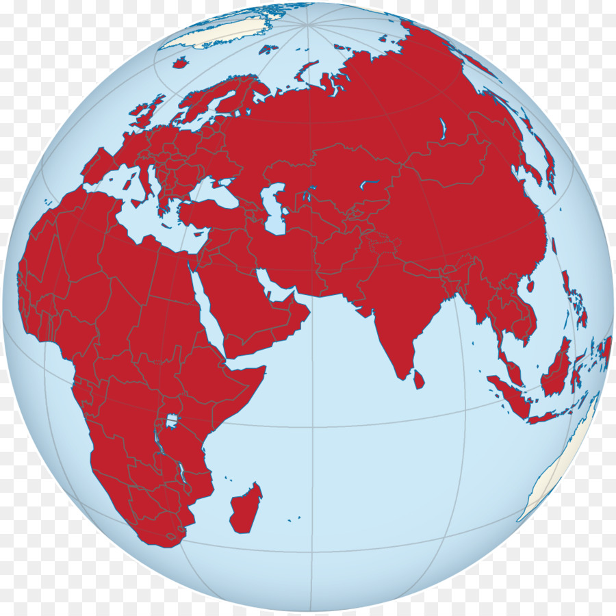 Afro-Eurasia, Europa, Vecchio Mondo Africa Emisfero Orientale - globo
