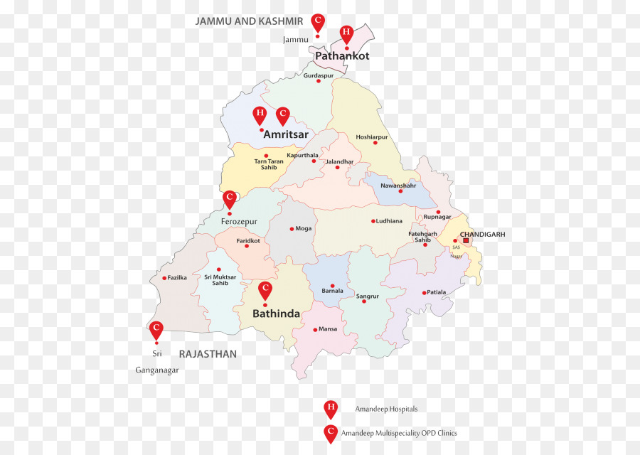 Mappa Diagramma Zona Tubercolosi - Bhagat Singh