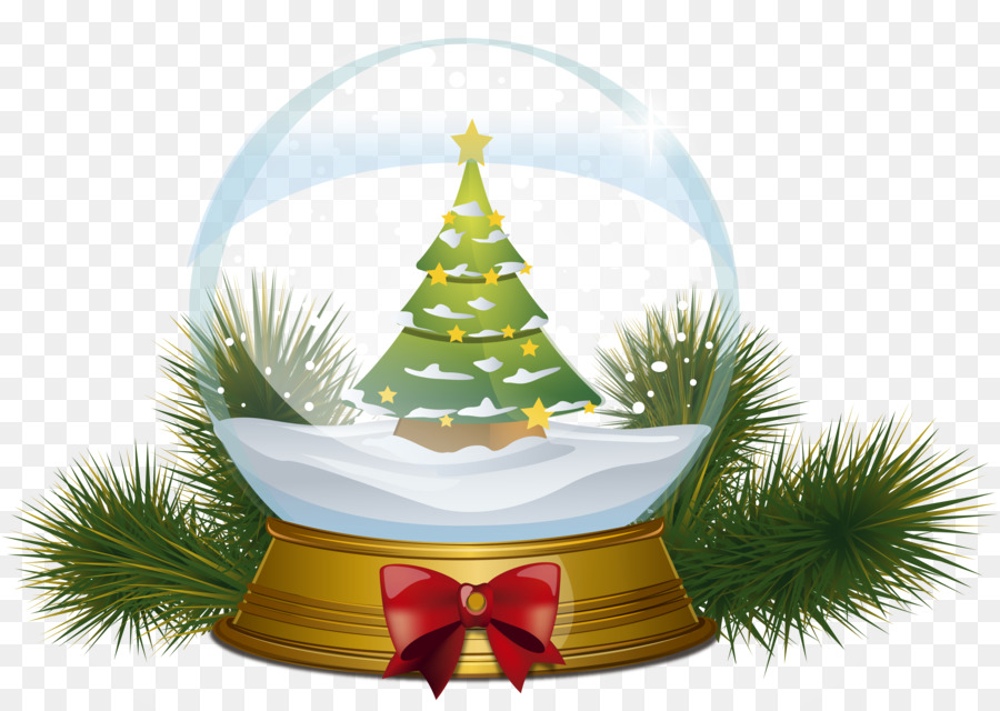 Sfera di cristallo di Natale, ornamento di Natale, decorazione - natale