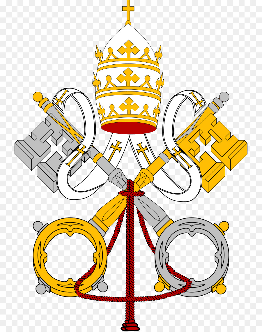 Wappen des Heiligen Stuhls und der Vatikanstadt und St. Peter ' s Basilica Flagge der Vatikanstadt Wappen - Kirche