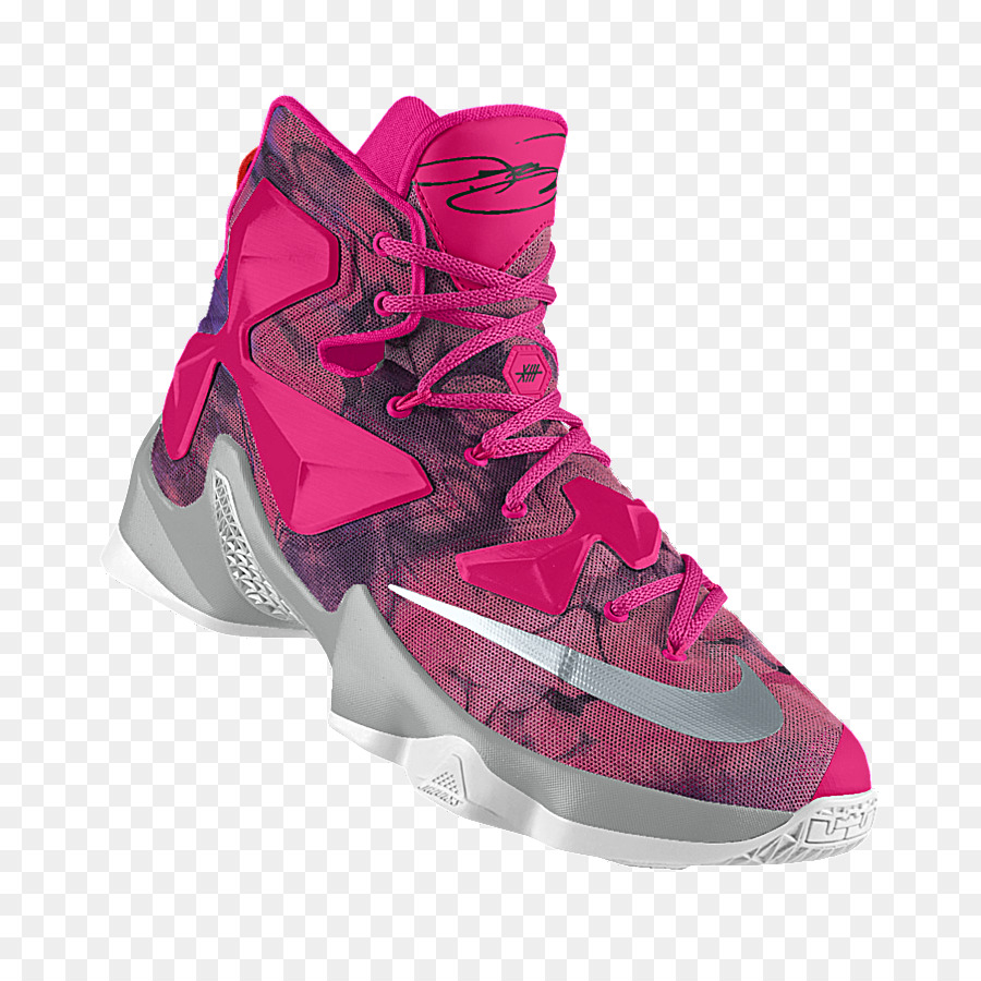 Schuh Nike Turnschuhe Pink Lila - Lebron James