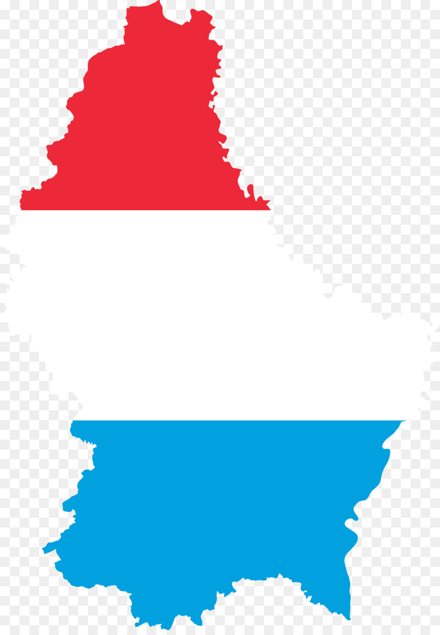 Città di lussemburgo Mappa Vettoriale di Bandiera del Lussemburgo - mappa
