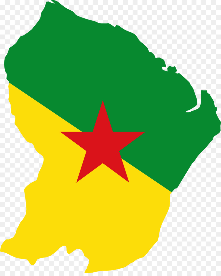 Bandiera della Guyana francese Il Guianas Mappa - mappa