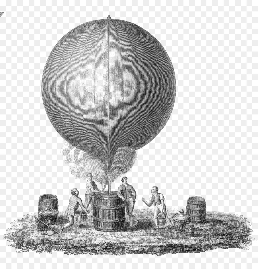 Flug Heißluft-Ballon-Brüder Montgolfier-Flugzeug - Heißluft