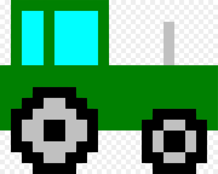 Pixel-Kunst-Zeichnen-Auto Clip art - Traktor