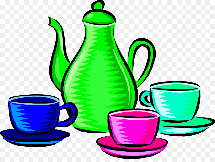 Kaffee-Geschirr Teekanne Clip art - Teetasse