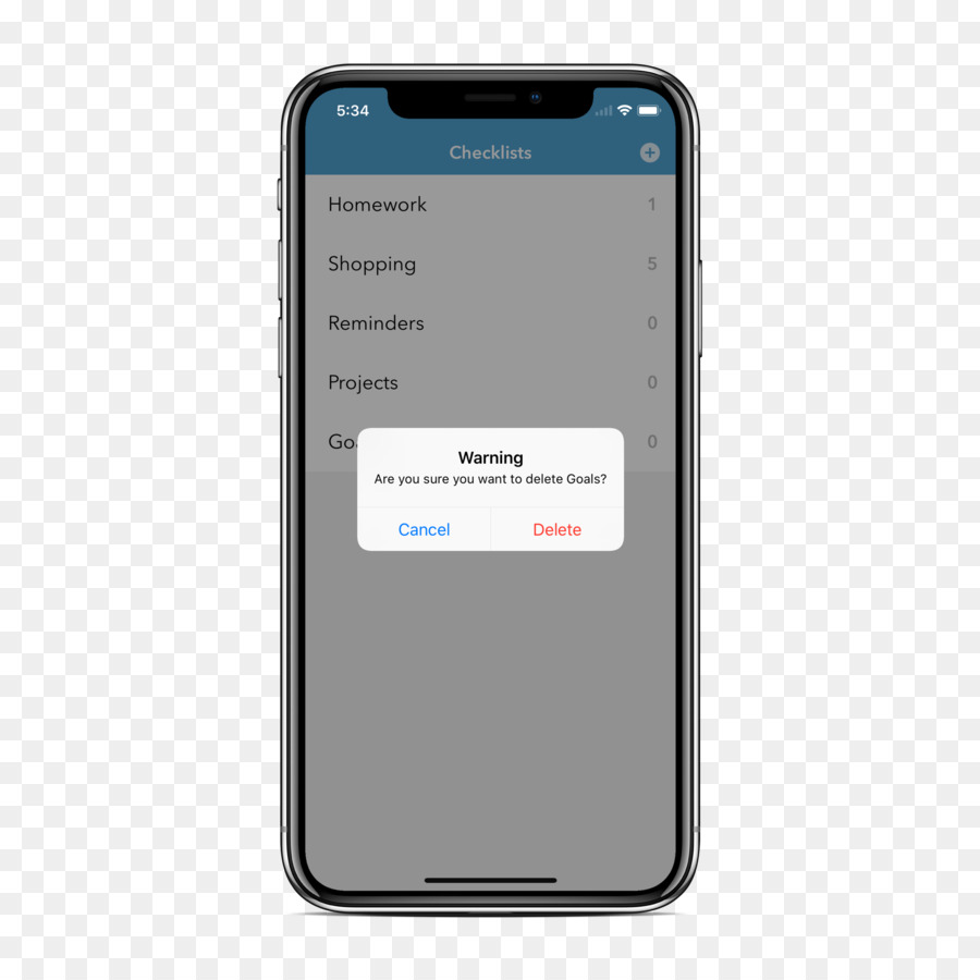 iPhone X Promemoria Telefono Dispositivi Palmari - lista di controllo
