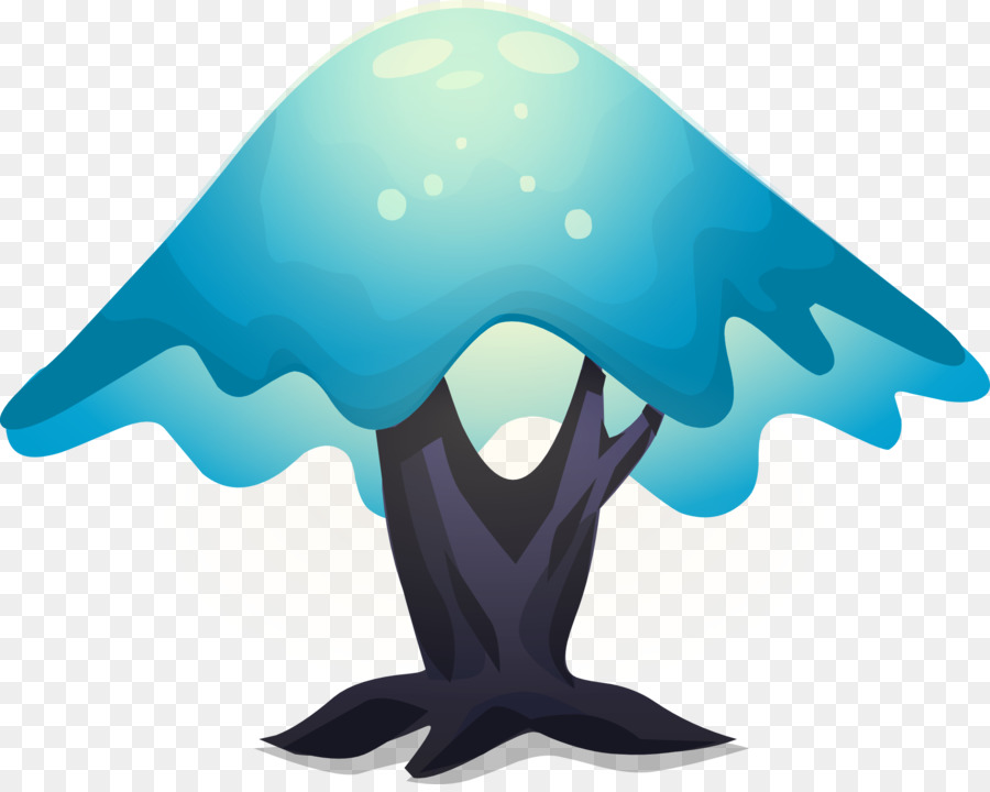 albero blu - chioma