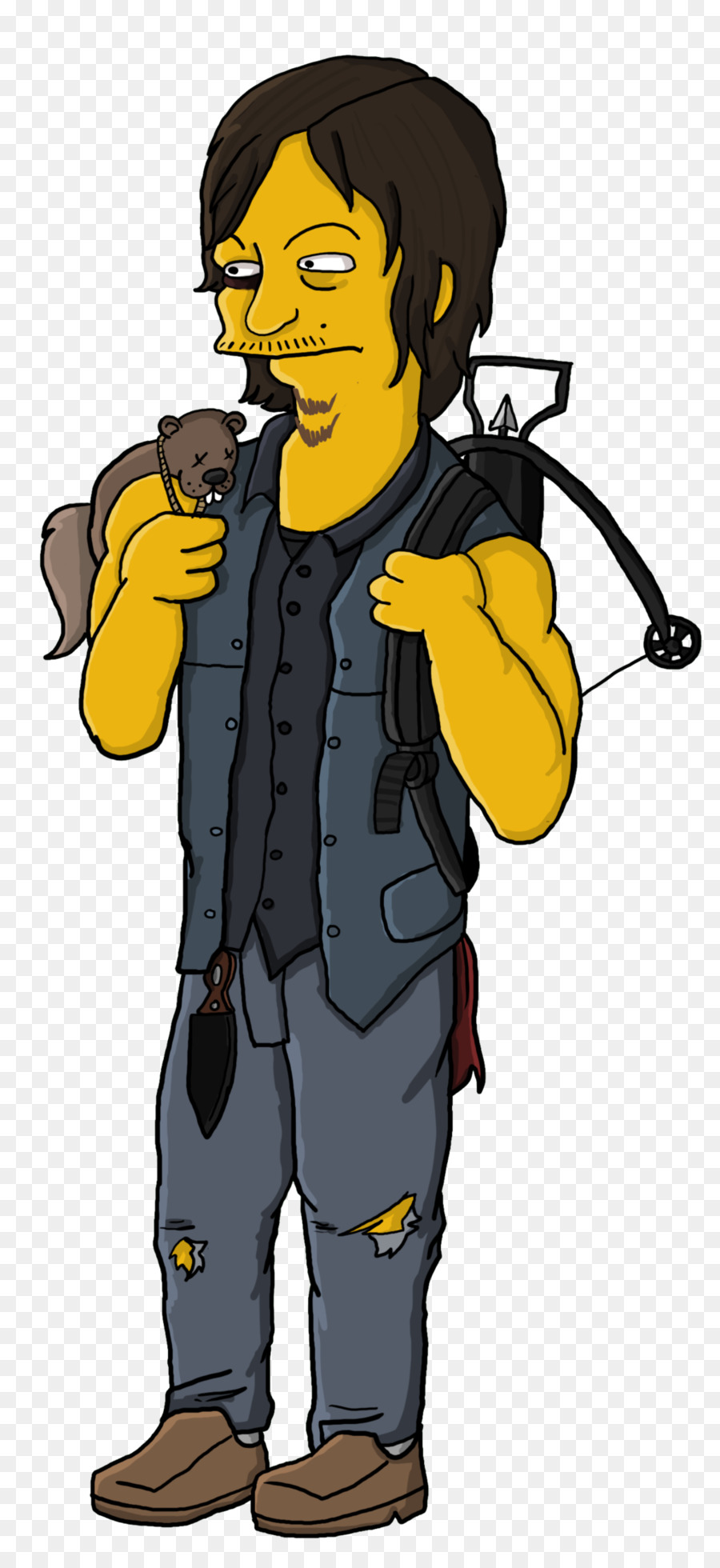 Daryl The Walking Dead Rick Andrew Lincoln Carl Grimes - Simpsons Phim png  tải về - Miễn phí trong suốt Nghệ Thuật png Tải về.