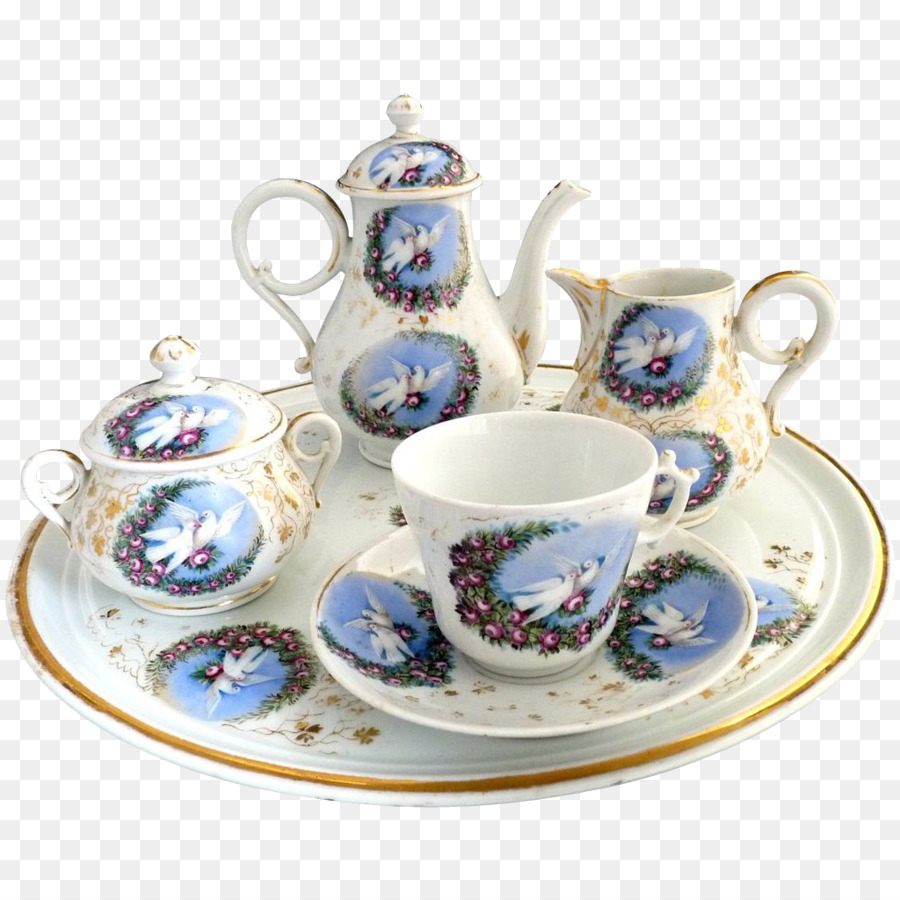 Tee-set Teekanne Porzellan Teetasse - Teekanne