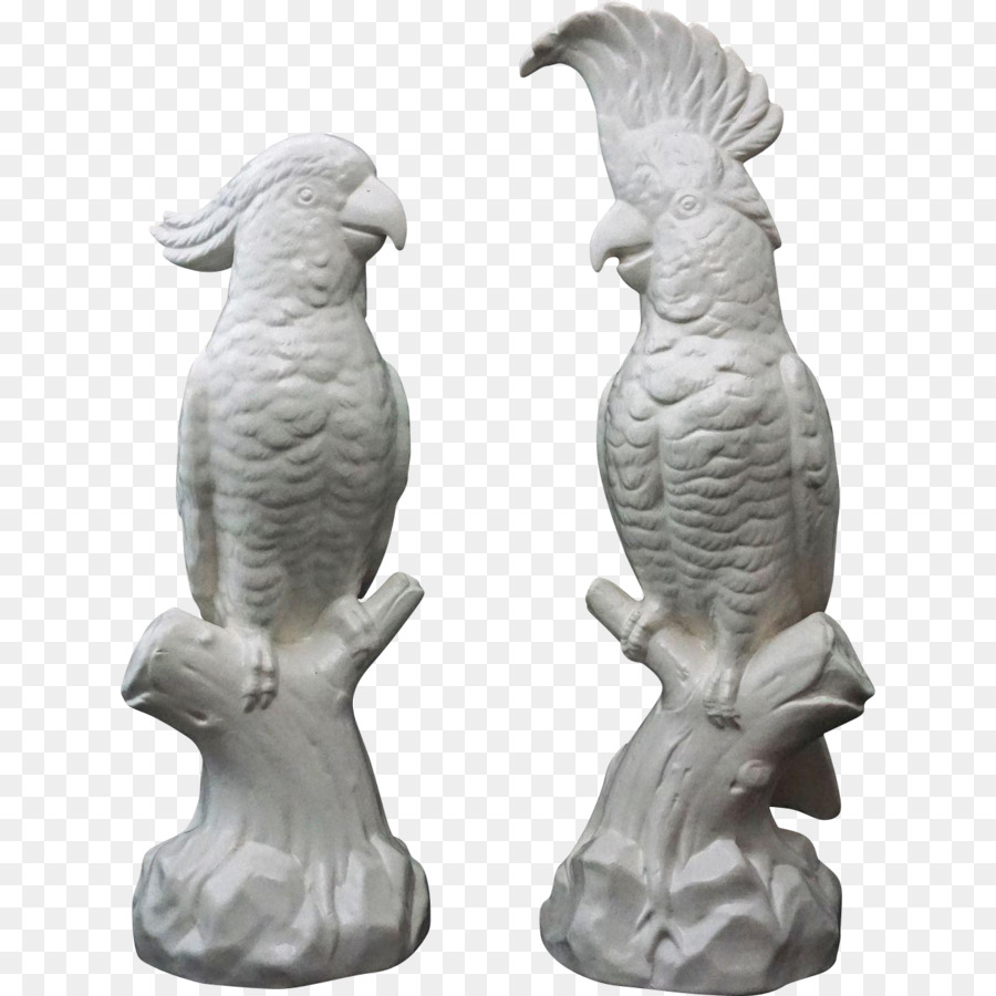 Skulptur Stein-Schnitzerei Statue Figur - Cockatoo