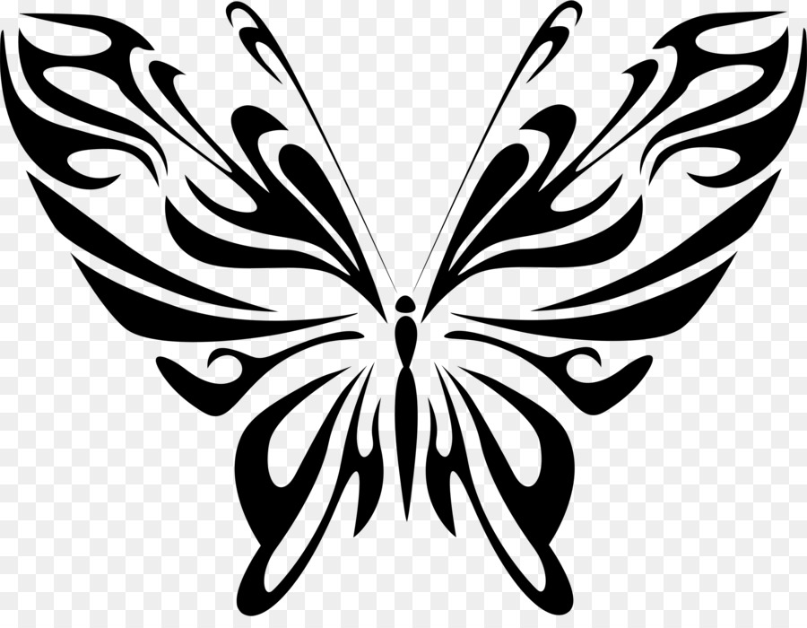Butterfly Line-art Zeichnung Clip art - blauer Schmetterling