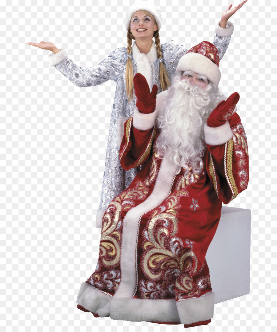 Ded Moroz Snegurochka Santa Claus Christmas ornament Neuen Jahr - Saree