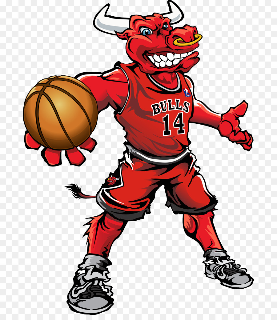 Chicago Bulls-Washington Wizards Basketball-Maskottchen Benny der Stier - Michael Jordan