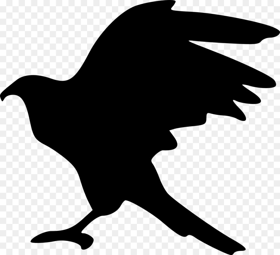 Bald Eagle Silhouette Clip Art - Flying Bird