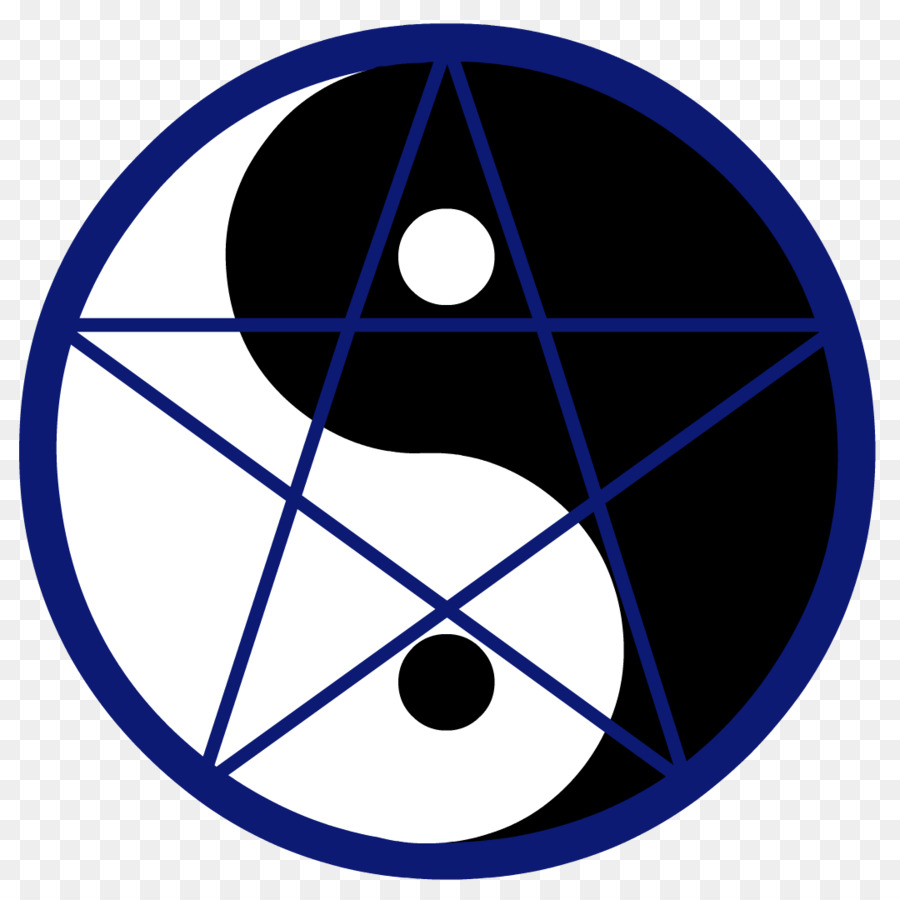 Tam Giác Lầu Năm Góc Vẽ Pentagram - Ying yang
