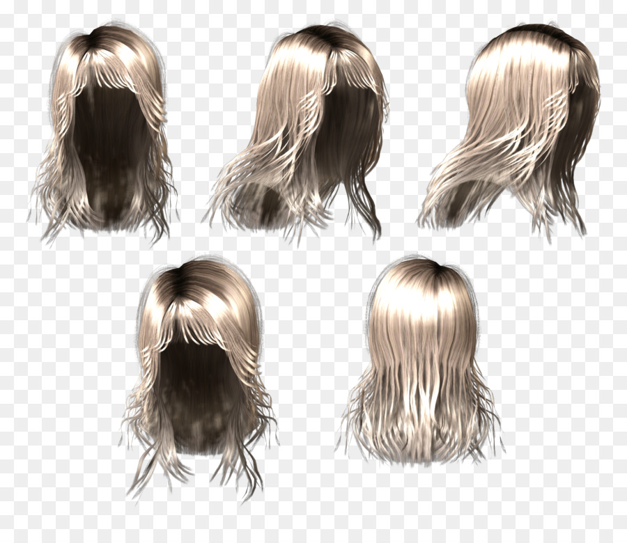 Taglio di capelli Parrucca Capelli colorazione capelli Lunghi - zenzero