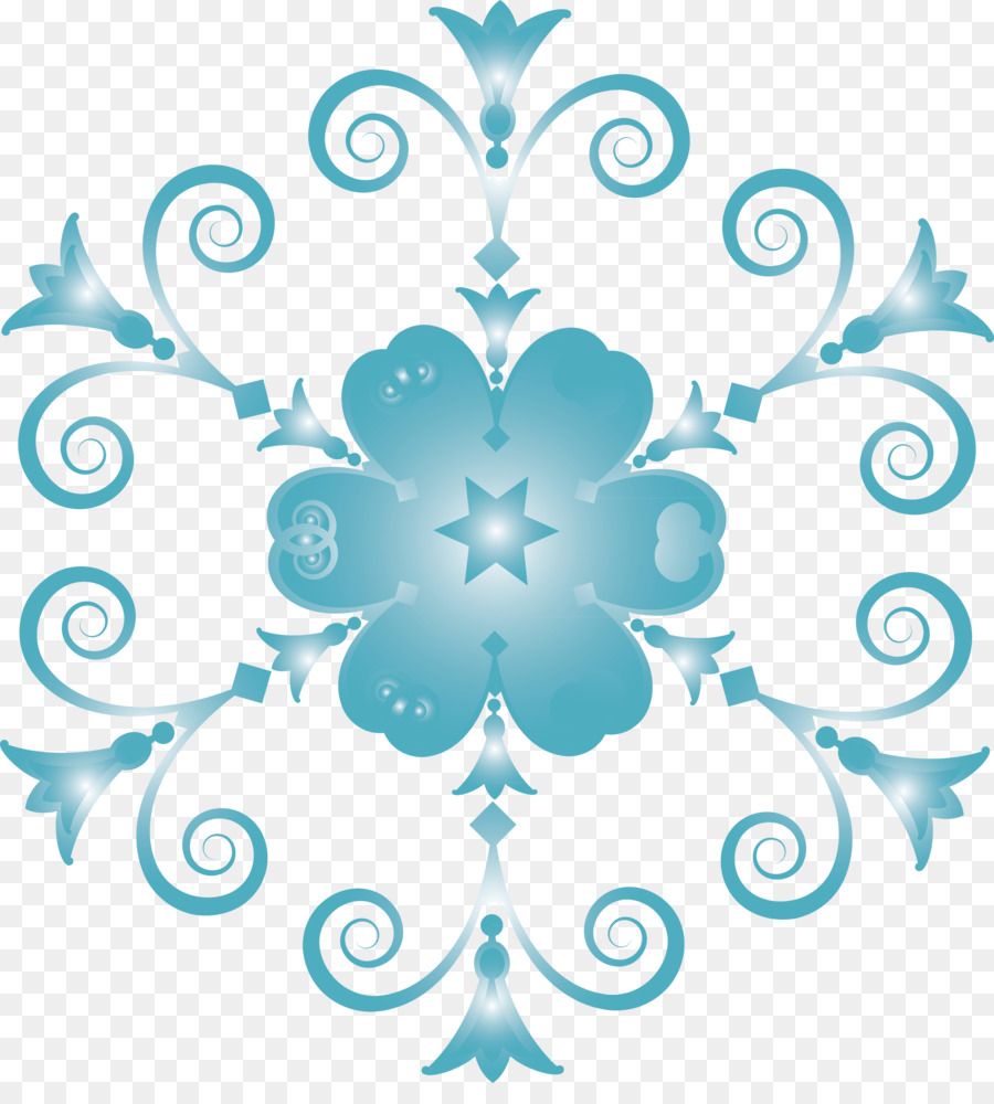 Graphic design arti Visive Fiore - fiocchi di neve