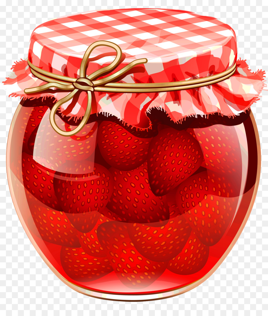 Marmeladen Konfitüren-Gelatine-dessert-Glas, Clip-art - Erdbeere