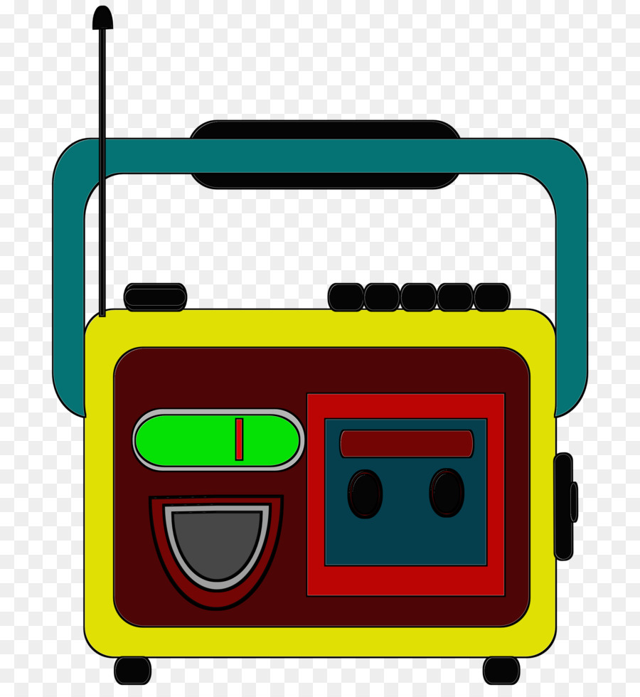 Compact Cassette-Radio-Mikrofon Boombox Clip-art - Audio
