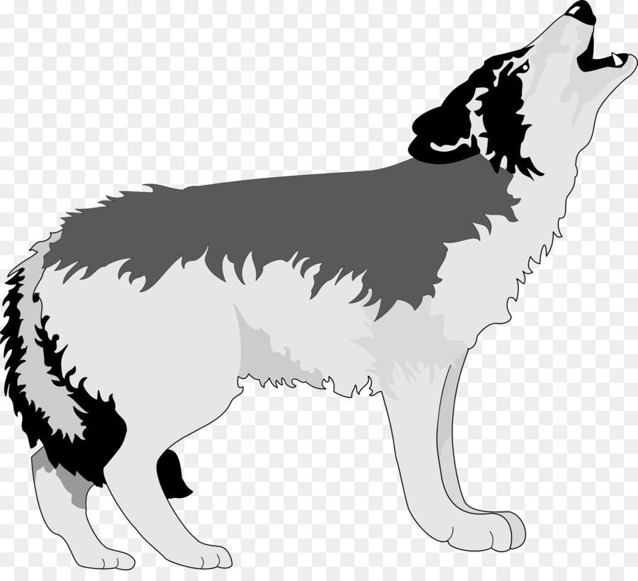 Gray wolf Aullido Zeichnung Clip art - Wolf