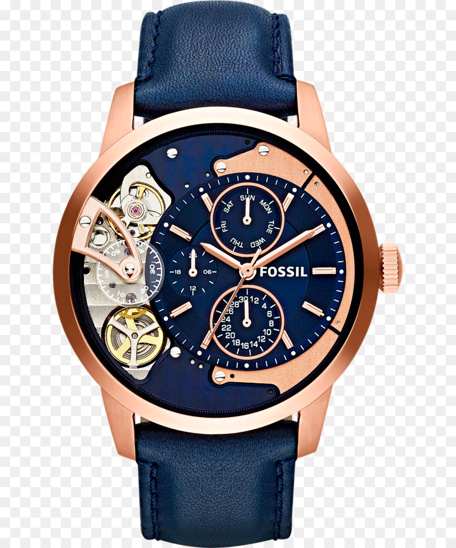 Cinturino di orologio blu Navy Fossili Gruppo in Pelle - Fossili