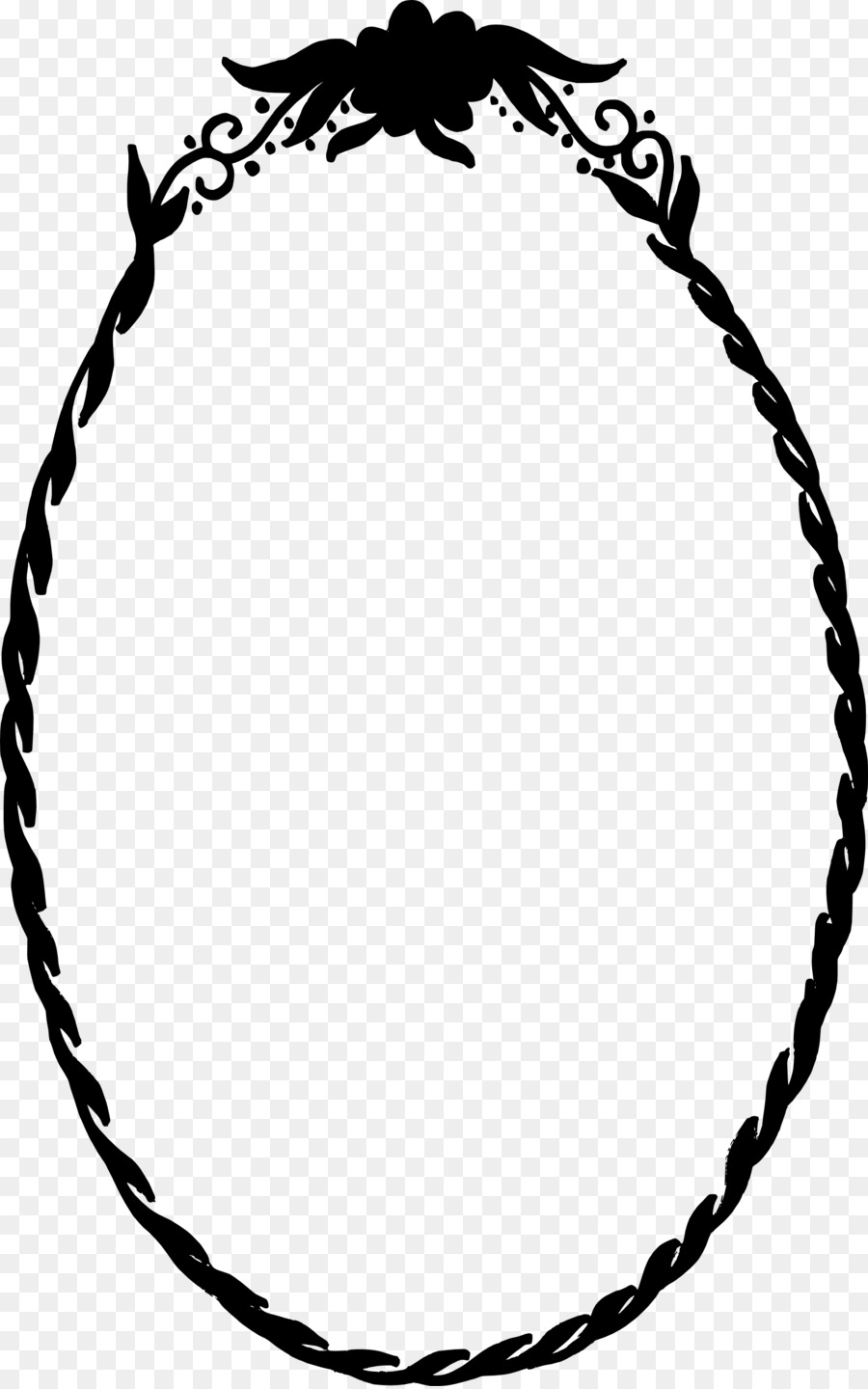 clip art - cornice ovale