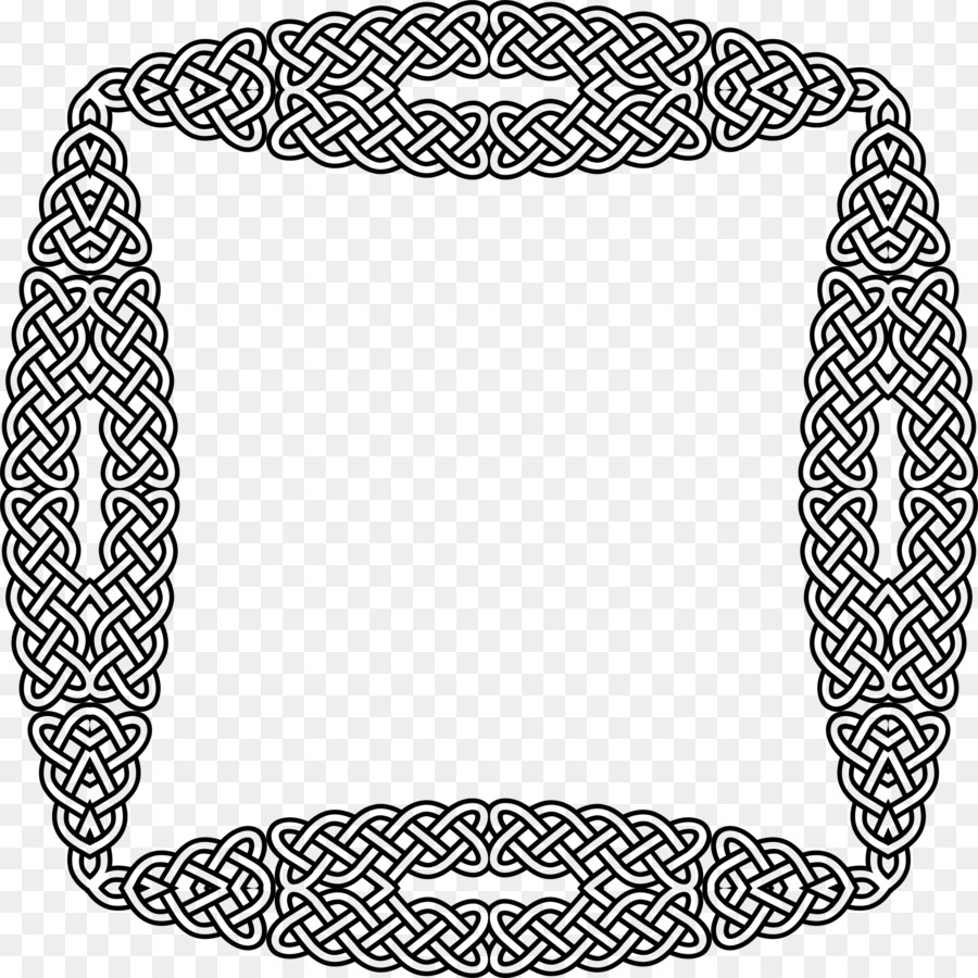 Nodo celtico bianco e Nero, Clip art - celtico