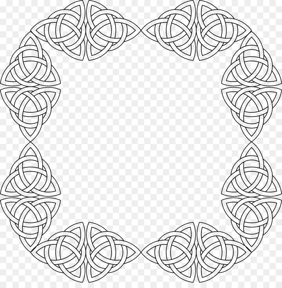Line-art Zeichnung keltischen Knoten - Knoten