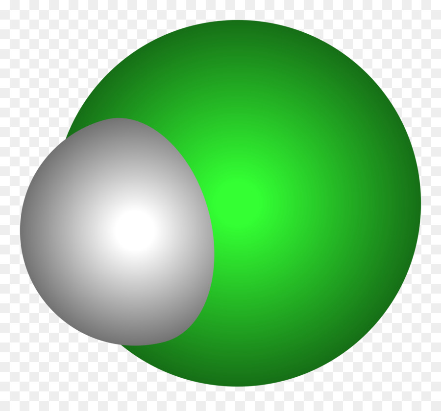 Chlorwasserstoff Salzsäure-Molekül - Molekül
