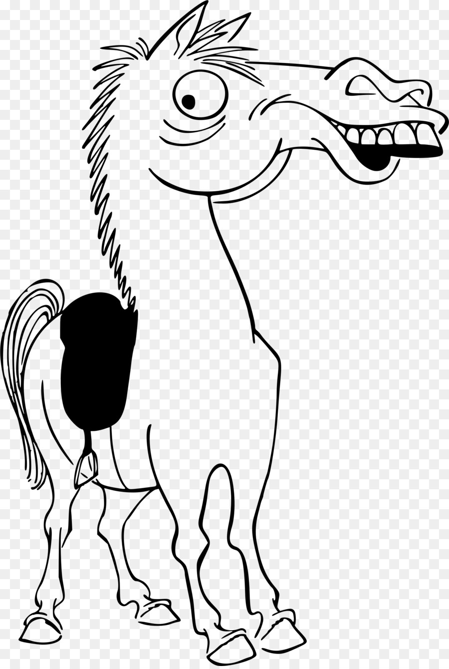 Karikatur American Quarter Horse Arabian horse Line-art Zeichnung - Karikatur
