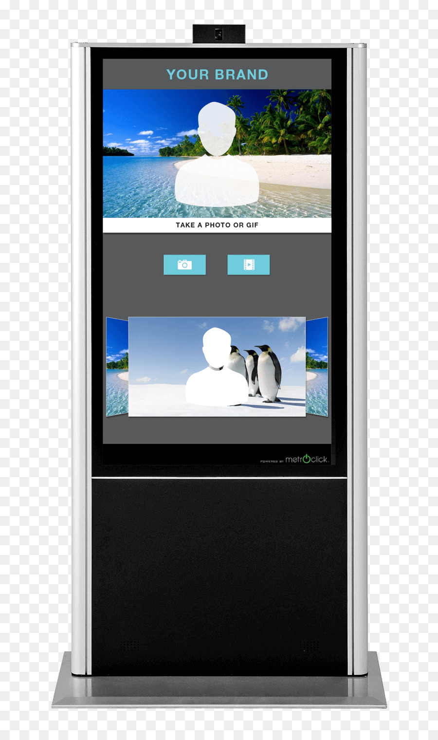 I Monitor dei Computer Chioschi Interattivi dispositivo di Visualizzazione Informazioni Multimediali - Cabina fotografica