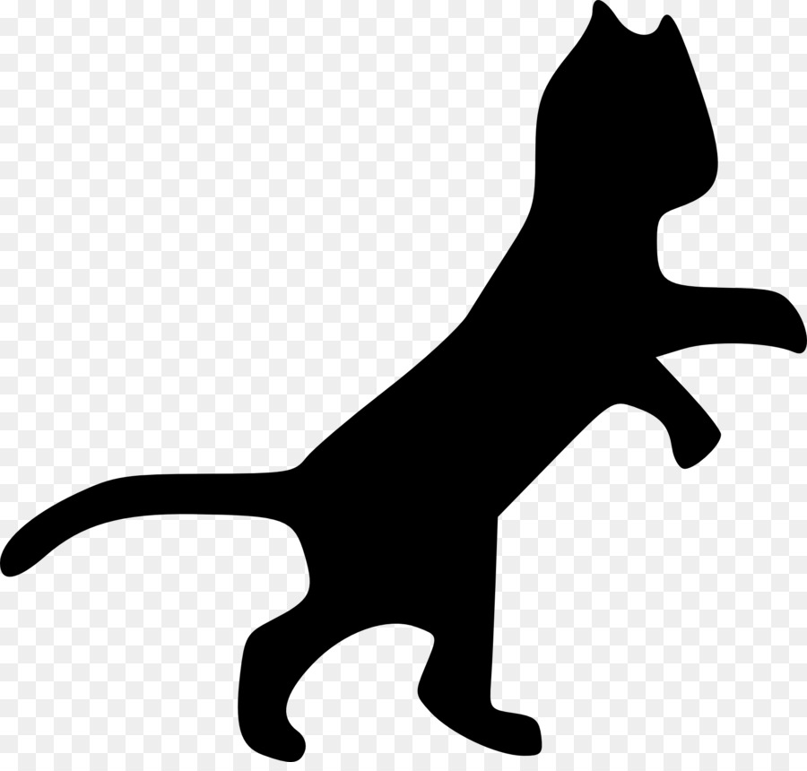 Katze Kätzchen Clip art - tierischen Silhouetten