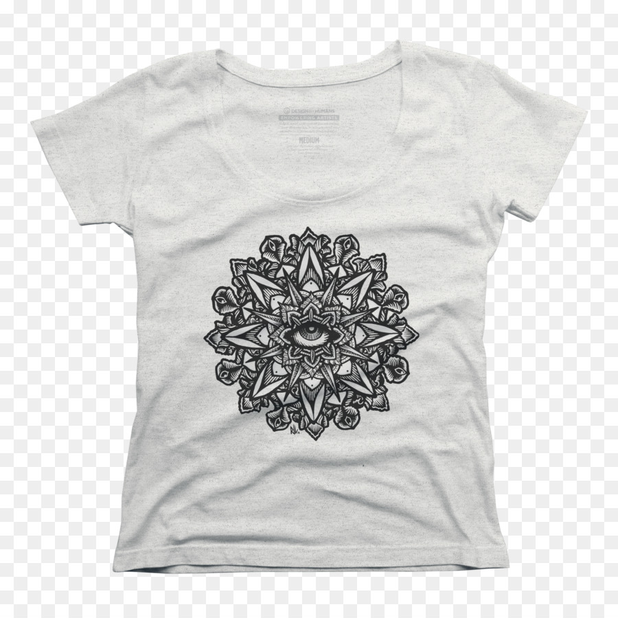 T-shirt Dharmachakra Abbigliamento Mandala Manica - ruota del dharma