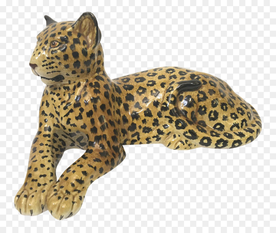 Leopard Cheetah Ceramica Figurina Felidae - ghepardo