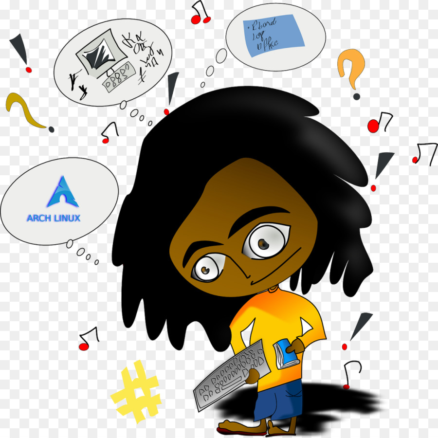 Computer Tema di Icone di apprendimento basato su Progetto di Clip art - afro