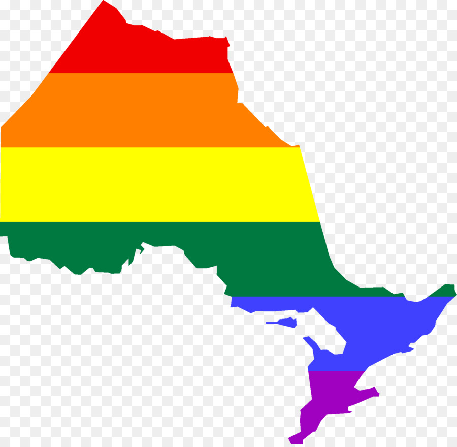 Ontario mappa Topografica di fotografia Stock - bandiera del canada