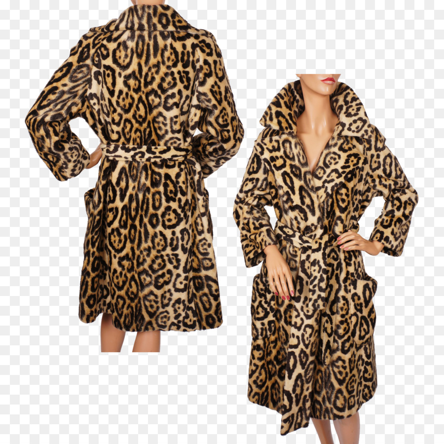 Leopard Coat Pelz Kleidung Robe - Leopard Print