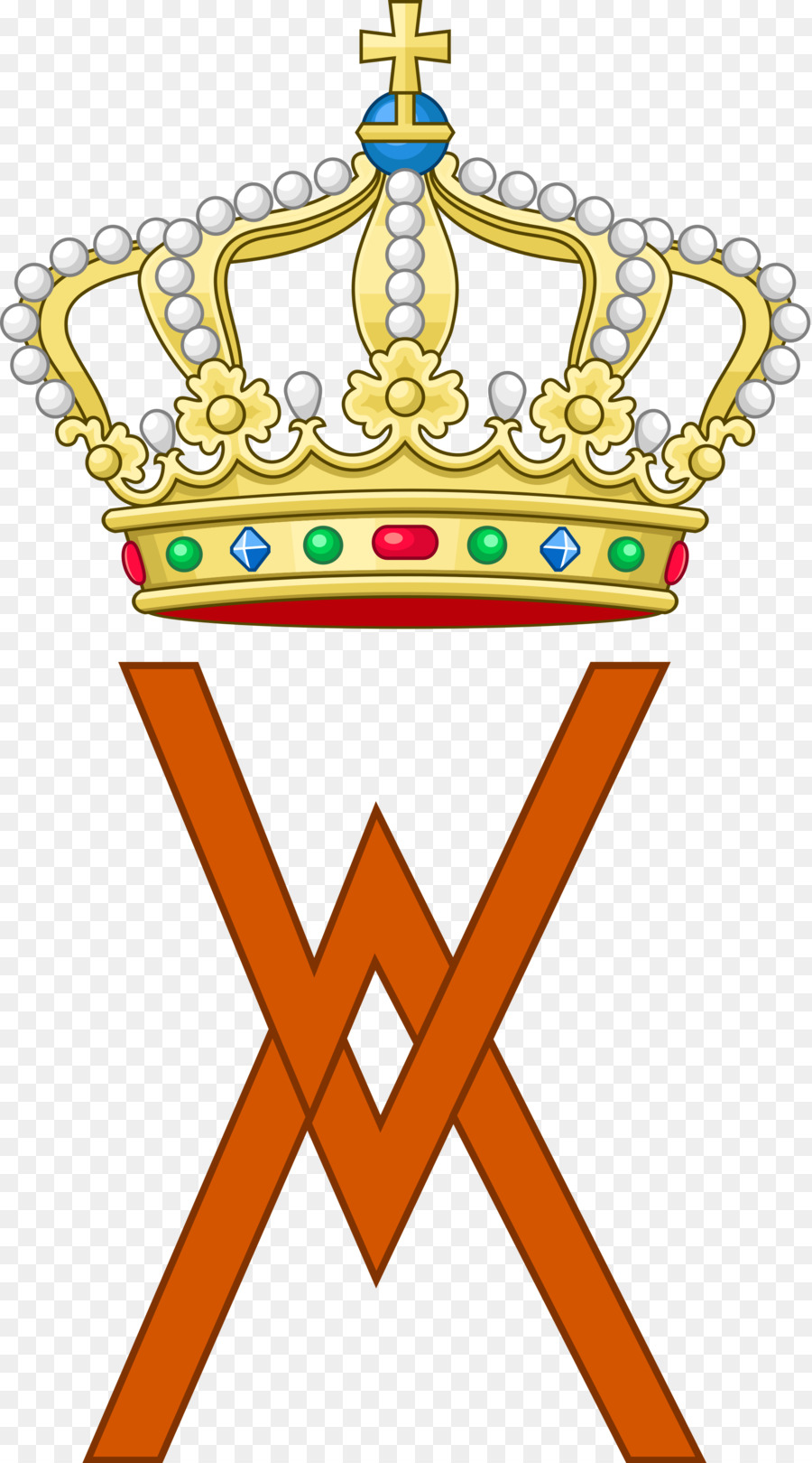 Royal cypher Krone Coroa real königlichen Familie Heraldik - Prinz