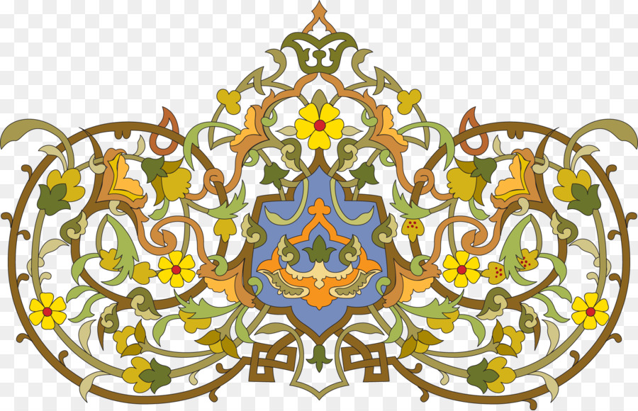 Ornamento Islamico motivi geometrici Arte Vignetta Calligrafia - ornamento floreale
