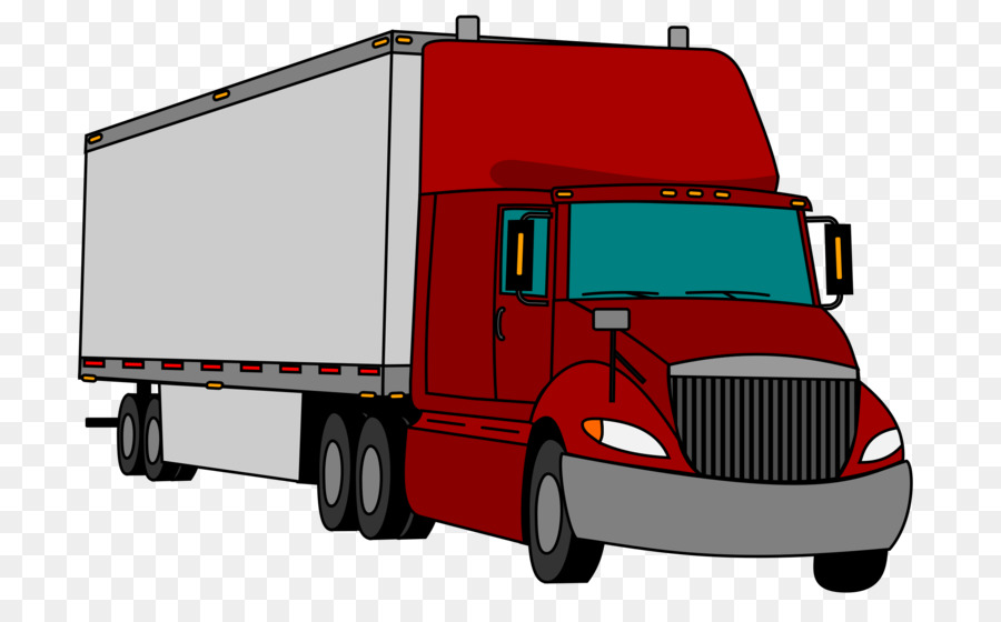 Semi trailer truck clipart - Traktor