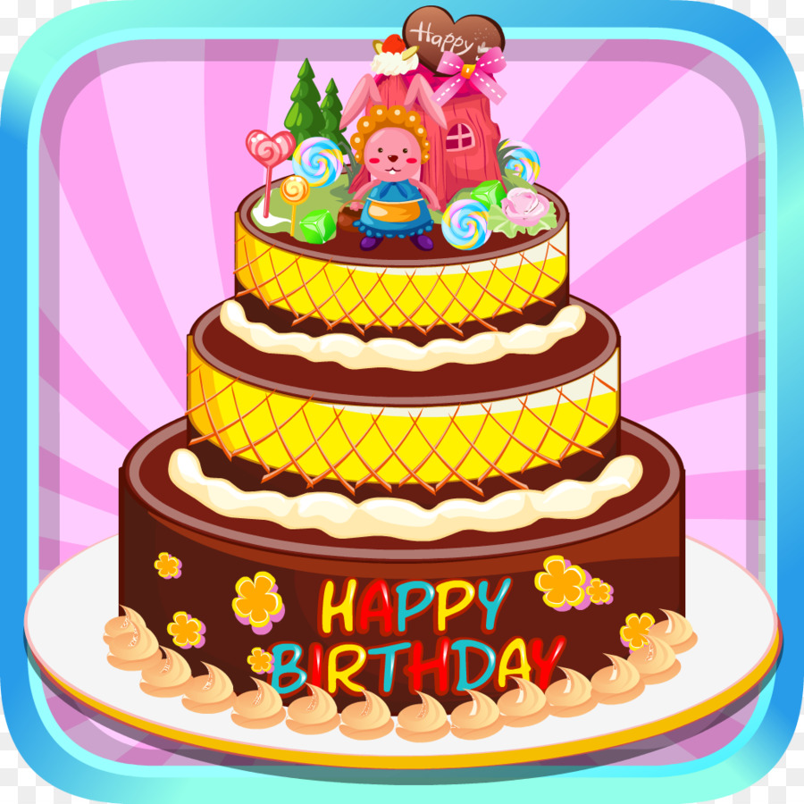 Cartoon Birthday Cake png download - 1024*1024 - Free Transparent Frosting  Icing png Download. - CleanPNG / KissPNG